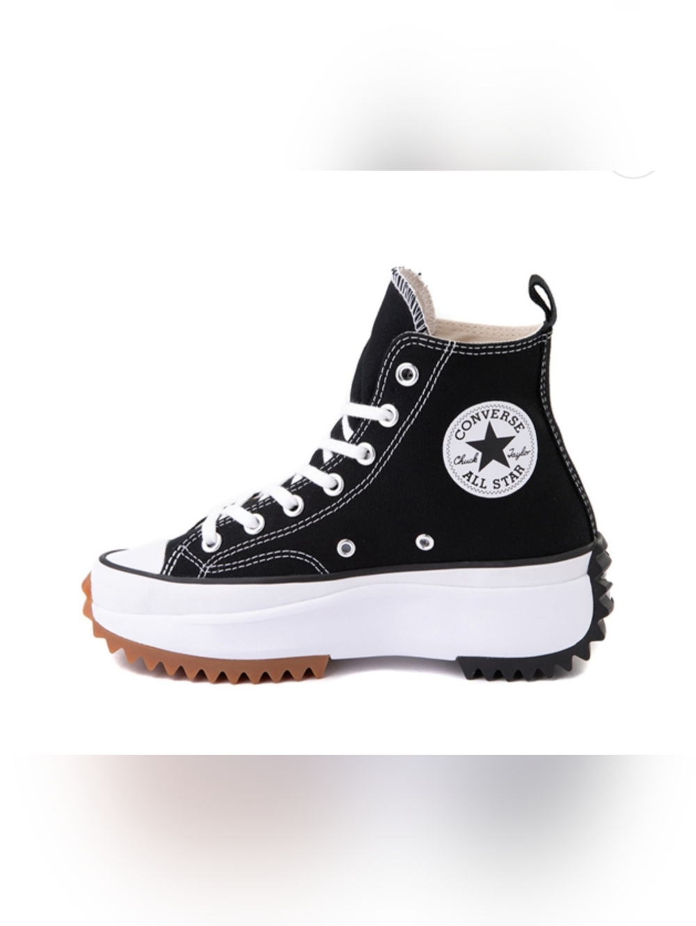 Converse Run Star Hike Platform Sneaker - Black / White / Gum New W/box - Picture 4 of 7